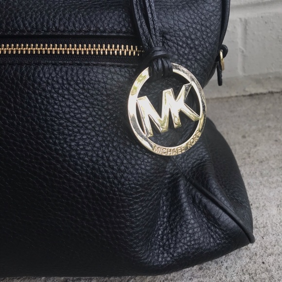 MICHAEL Michael Kors Black Knox Leather Satchel - Picture 2 of 14